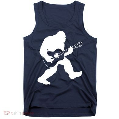 Bigfoot Playing Acoustic Guitar Tank Top
