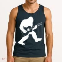 Bigfoot Playing Acoustic Guitar Tank Top thumb 3