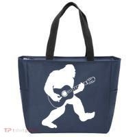 Bigfoot Playing Acoustic Guitar Tote Bag thumb 0