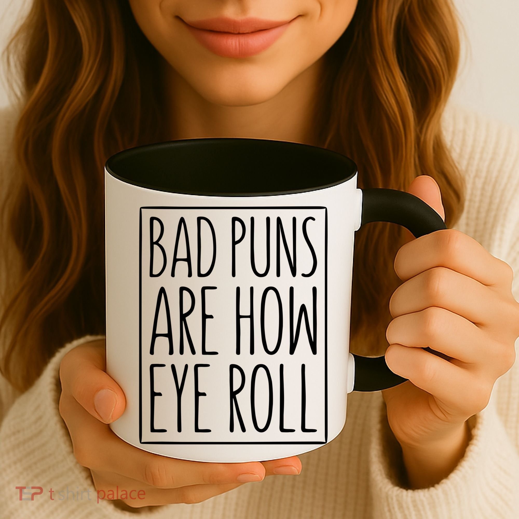 Bad Puns Are How Eye Roll Gift Sarcastic Giffunny Gift Coffee Mug