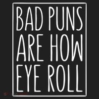 Bad Puns Are How Eye Roll Gift Sarcastic Giffunny Gift Beanie thumb 2