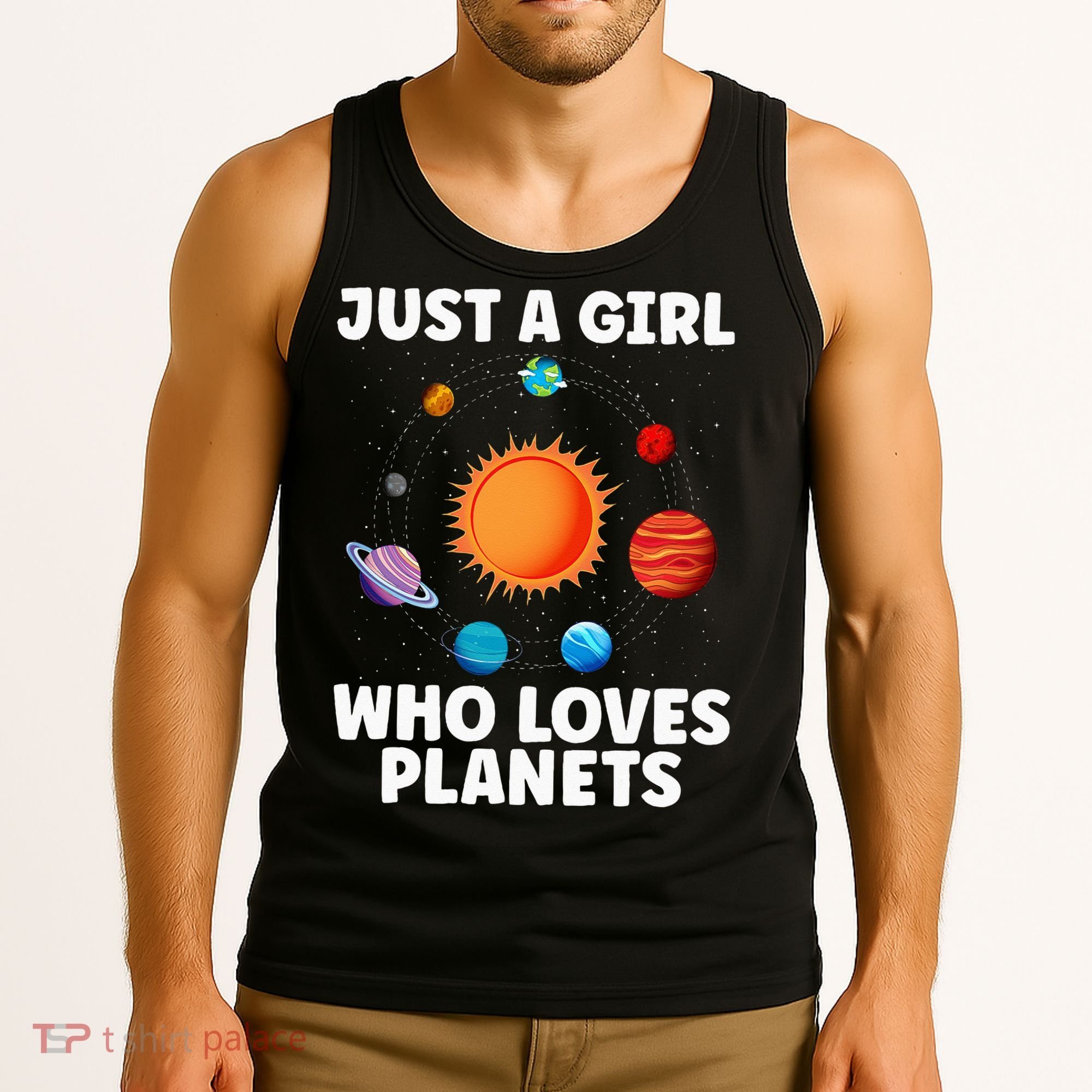 Best Planet Art Solar System Science Outer Space Tank Top