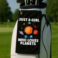 Best Planet Art Solar System Science Outer Space Golf Towel thumb 2