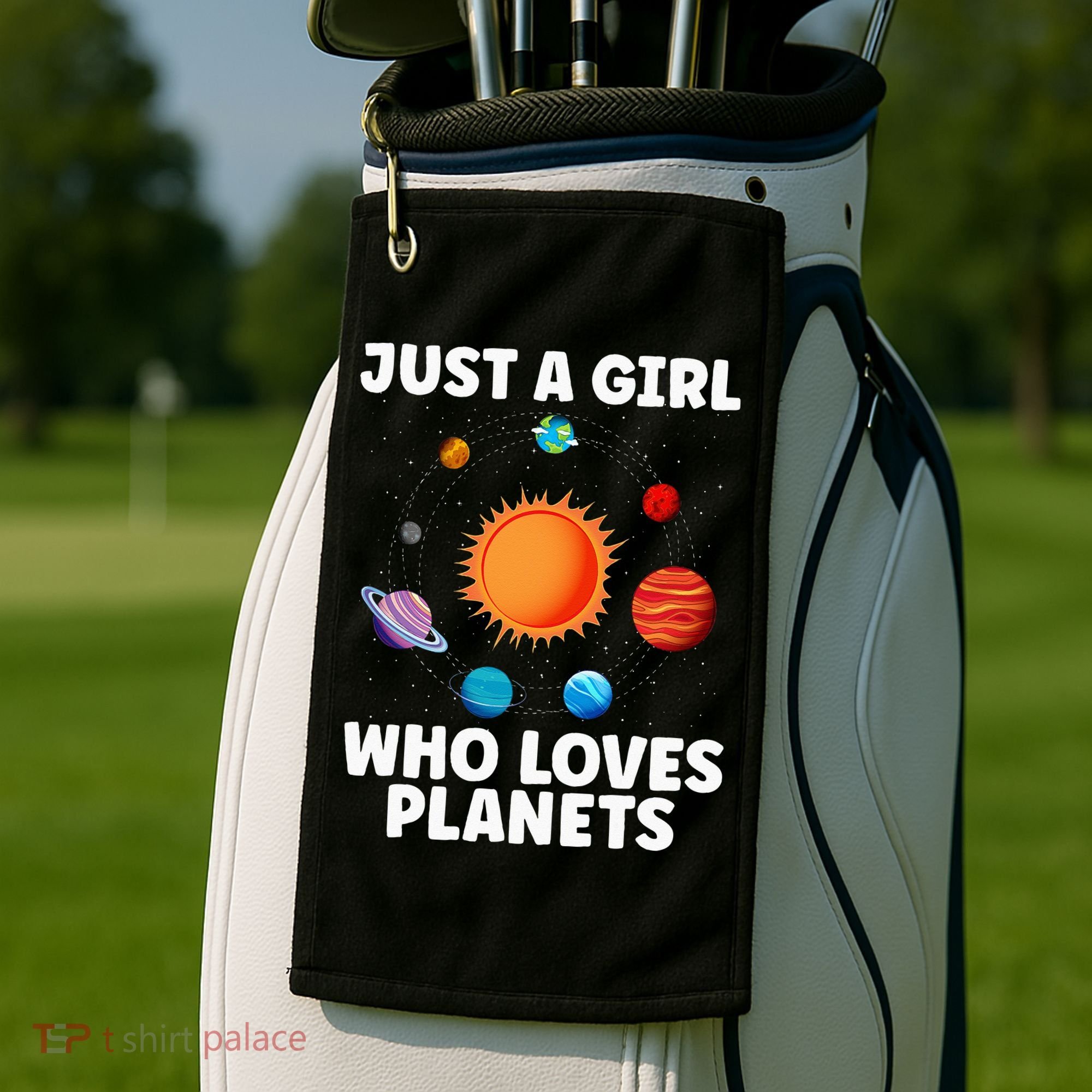 Best Planet Art Solar System Science Outer Space Golf Towel