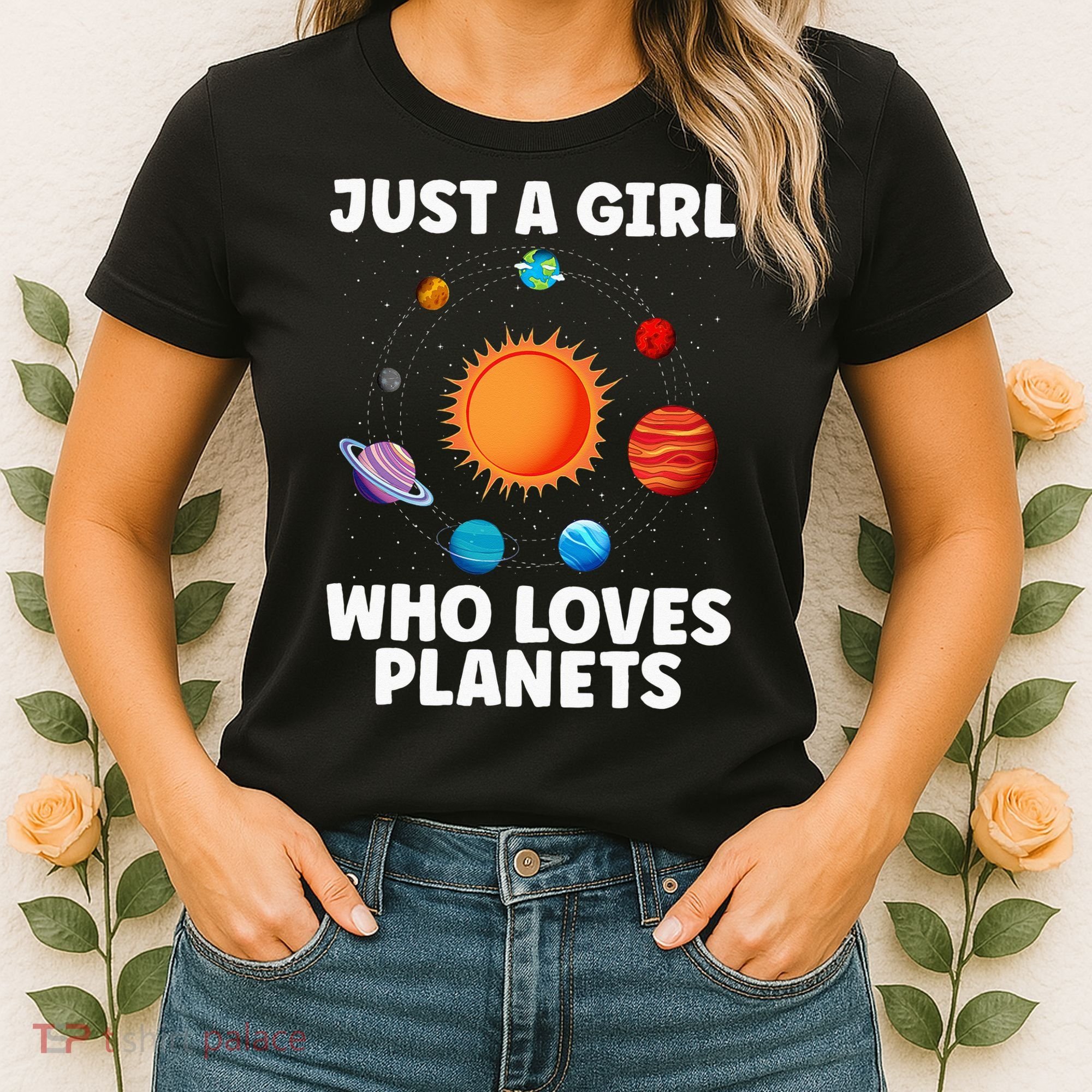 Best Planet Art Solar System Science Outer Space Women's T-Shirt