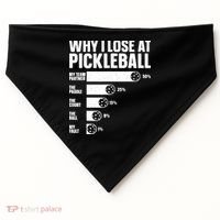 Best Pickleball Art For Sport Pickleball Player USA-Made Doggie Bandana thumb 0