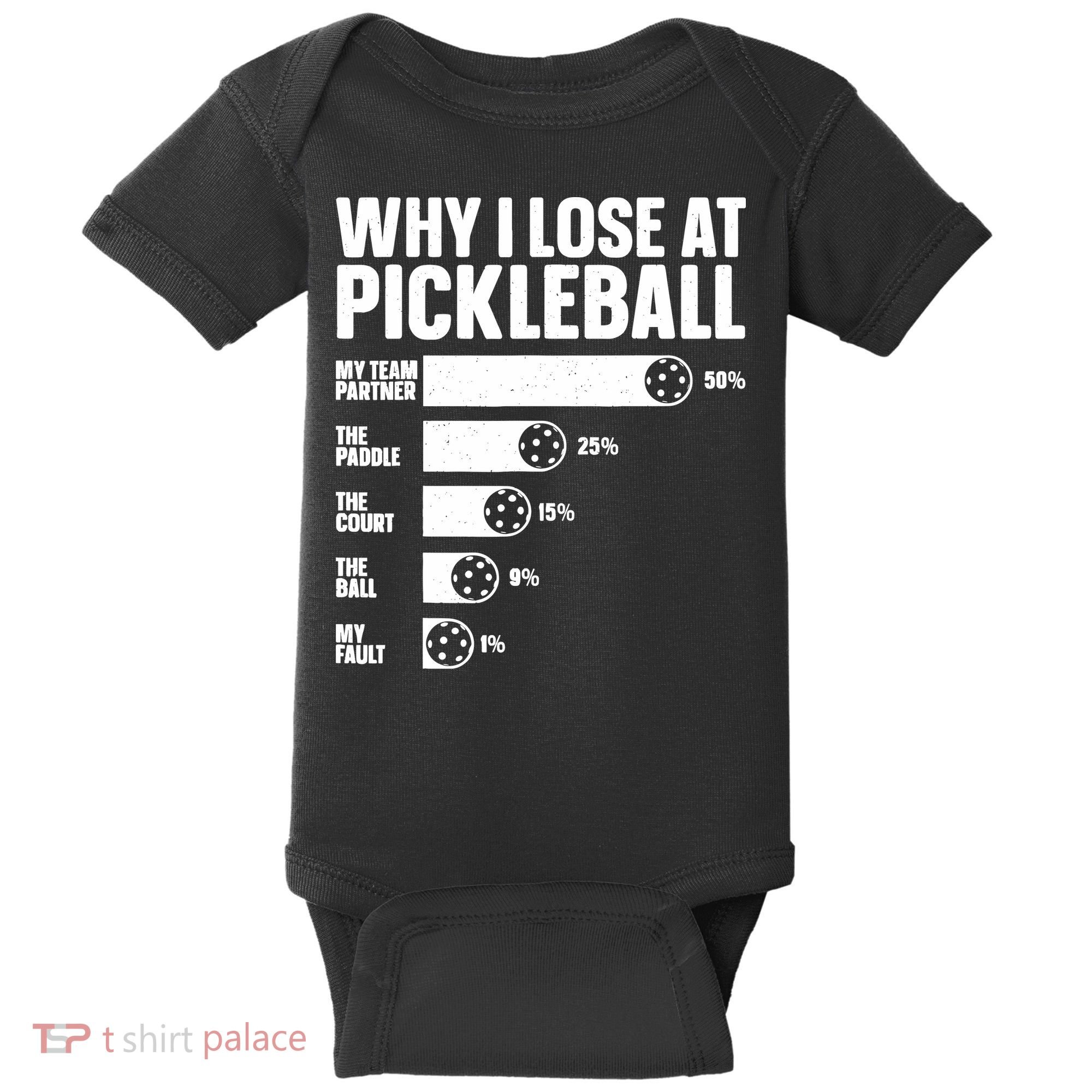 Best Pickleball Art For Sport Pickleball Player Baby Bodysuit