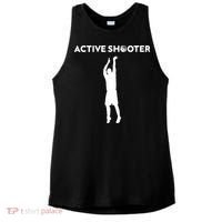 Basketball Player Active Shooter Basketball Lovers Ladies PosiCharge Tri-Blend Wicking Tank thumb 0