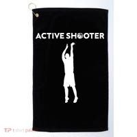 Basketball Player Active Shooter Basketball Lovers Golf Towel thumb 0