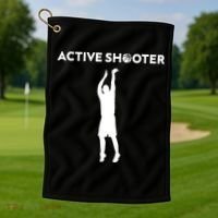 Basketball Player Active Shooter Basketball Lovers Golf Towel thumb 1