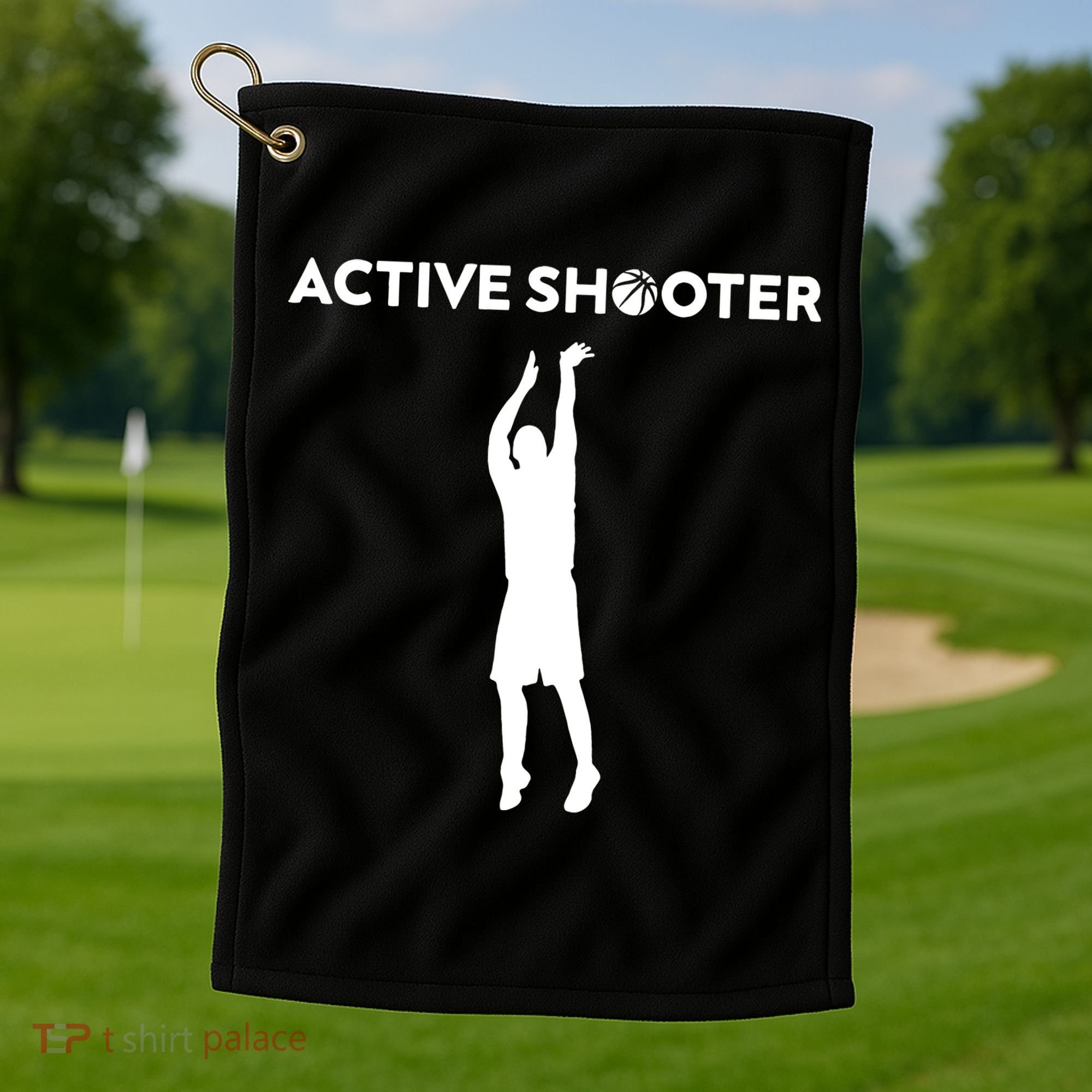 Basketball Player Active Shooter Basketball Lovers Golf Towel