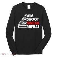 Billiard Pool Aim Shoot Swear Repeat Long Sleeve Shirt thumb 0