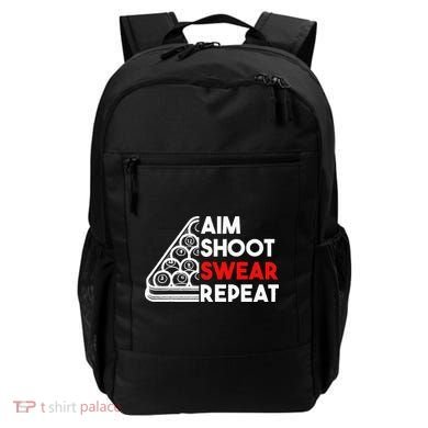 Billiard Pool Aim Shoot Swear Repeat Backpack