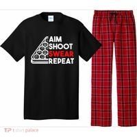 Billiard Pool Aim Shoot Swear Repeat Pajama Set thumb 0