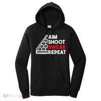 Billiard Pool Aim Shoot Swear Repeat Women's Hoodie thumb 0