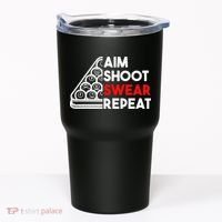 Billiard Pool Aim Shoot Swear Repeat Tumbler thumb 0