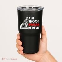 Billiard Pool Aim Shoot Swear Repeat Tumbler thumb 2