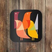 Bird Print Art Deco 60s Style Minimal Hippy Coaster thumb 0