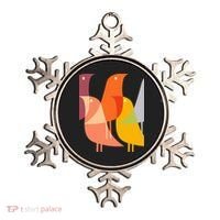 Bird Print Art Deco 60s Style Minimal Hippy Ornament thumb 0