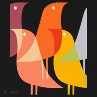 Bird Print Art Deco 60s Style Minimal Hippy Toddler Hoodie thumb 2