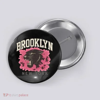 Brooklyn Panther Button