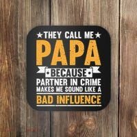 Best Papa By Par Father's Day Golf Gift Grandpa Coaster thumb 0
