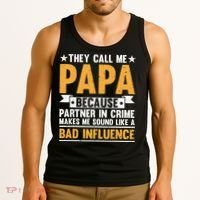 Best Papa By Par Father's Day Golf Gift Grandpa Tank Top thumb 3