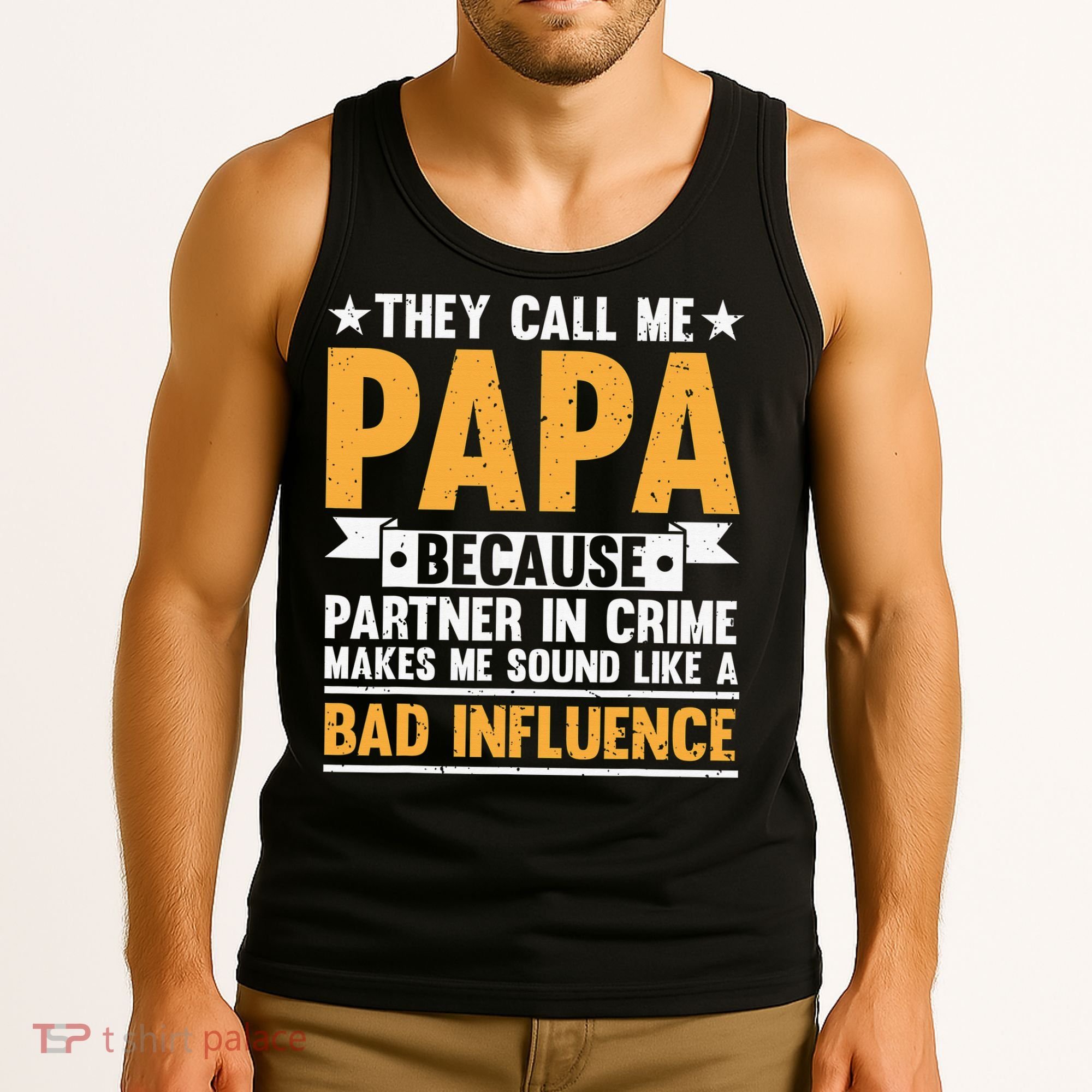 Best Papa By Par Father's Day Golf Gift Grandpa Tank Top