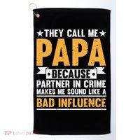 Best Papa By Par Father's Day Golf Gift Grandpa Golf Towel thumb 0