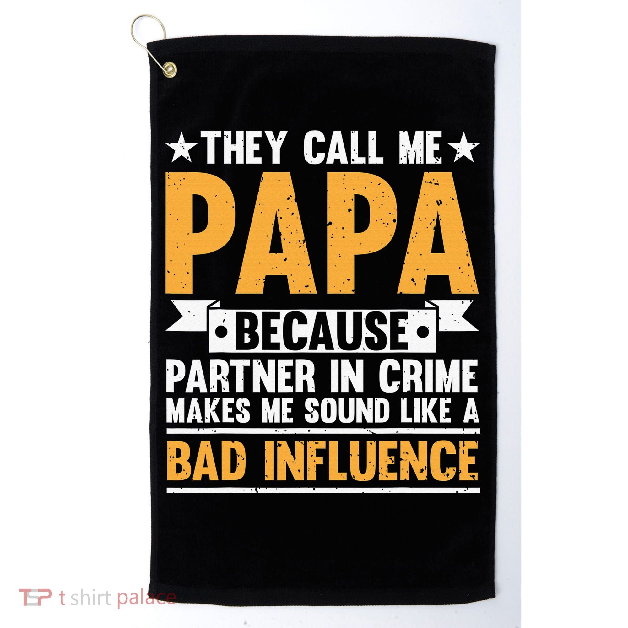 Best Papa By Par Father's Day Golf Gift Grandpa Golf Towel