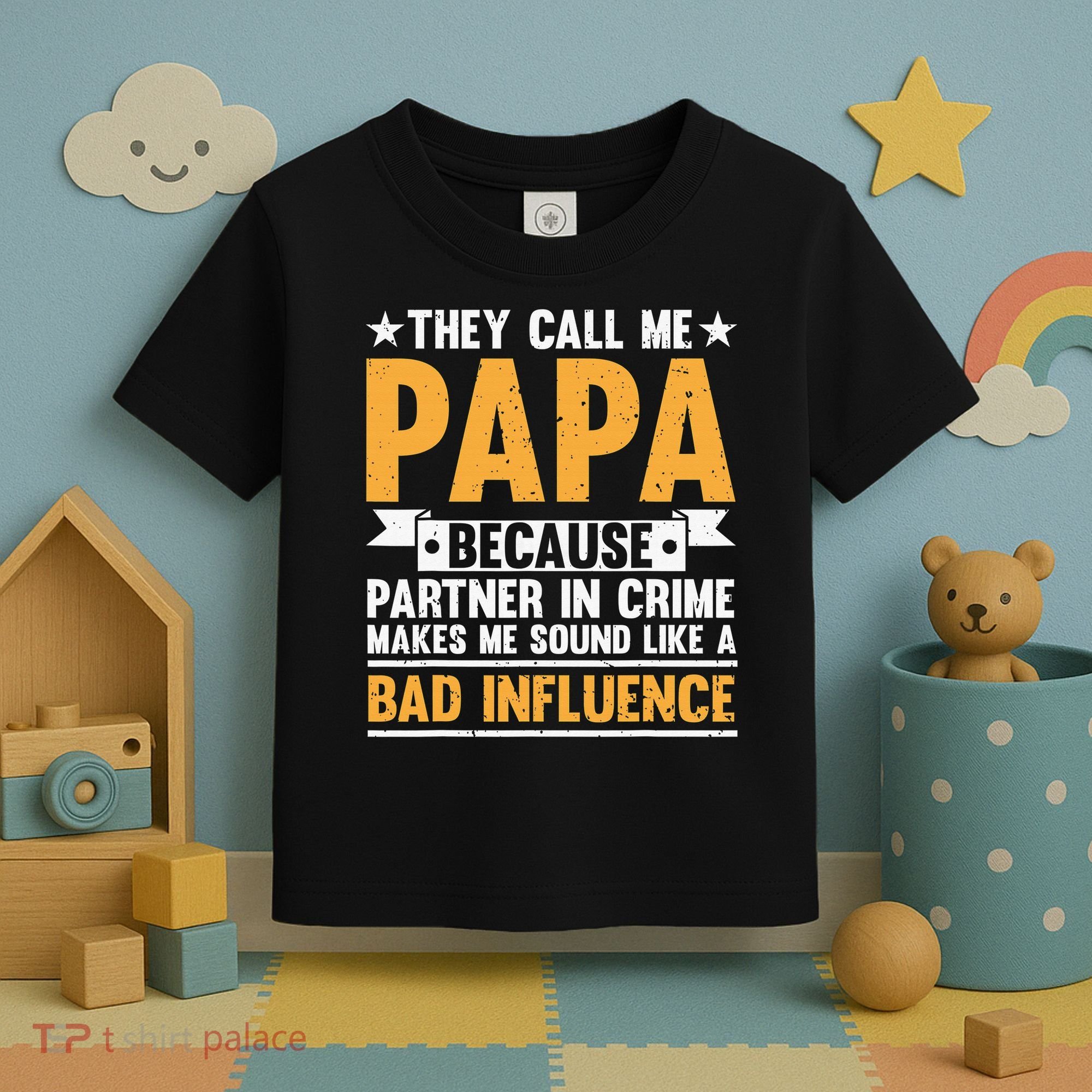 Best Papa By Par Father's Day Golf Gift Grandpa Toddler T-Shirt