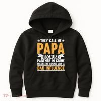 Best Papa By Par Father's Day Golf Gift Grandpa Kids Hoodie thumb 0