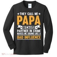 Best Papa By Par Father's Day Golf Gift Grandpa Kids Long Sleeve Shirt thumb 0