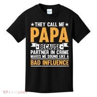 Best Papa By Par Father's Day Golf Gift Grandpa Kids T-Shirt thumb 0