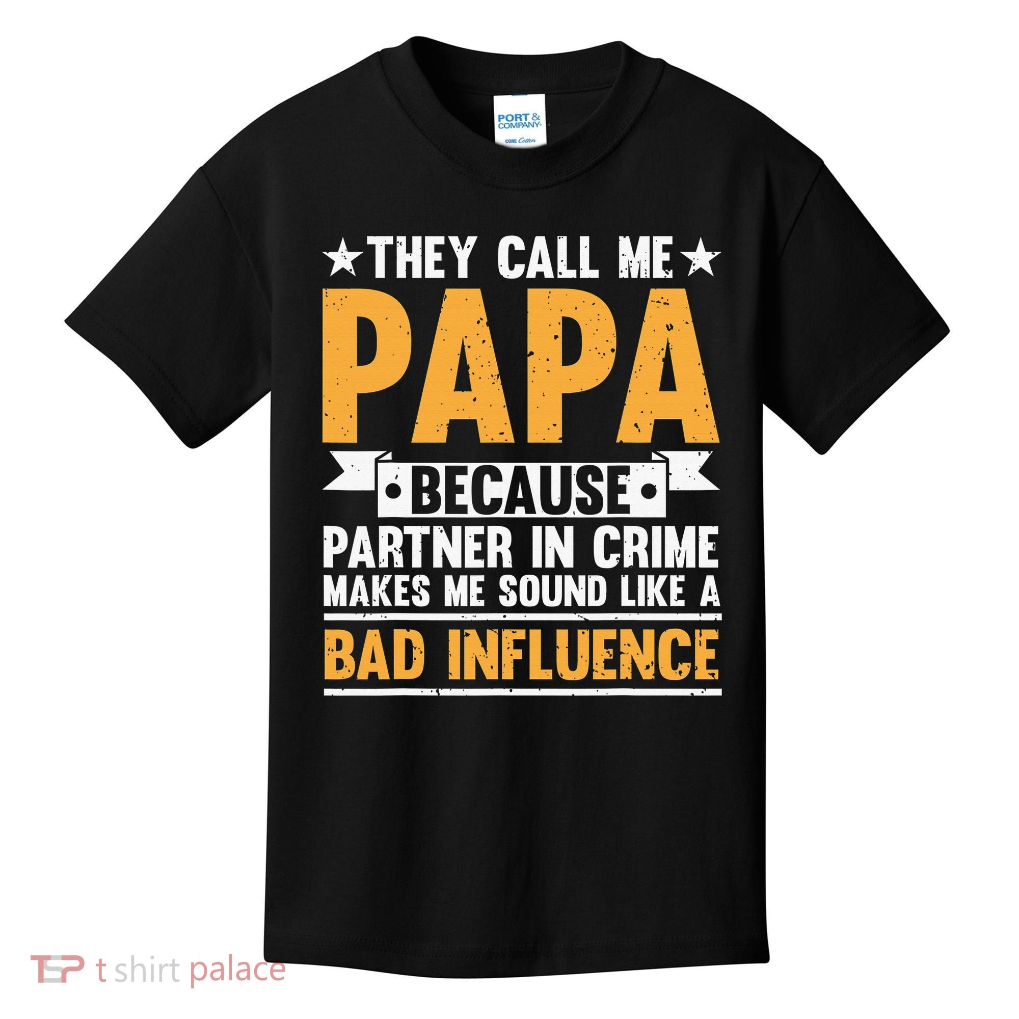 Best Papa By Par Father's Day Golf Gift Grandpa Kids T-Shirt