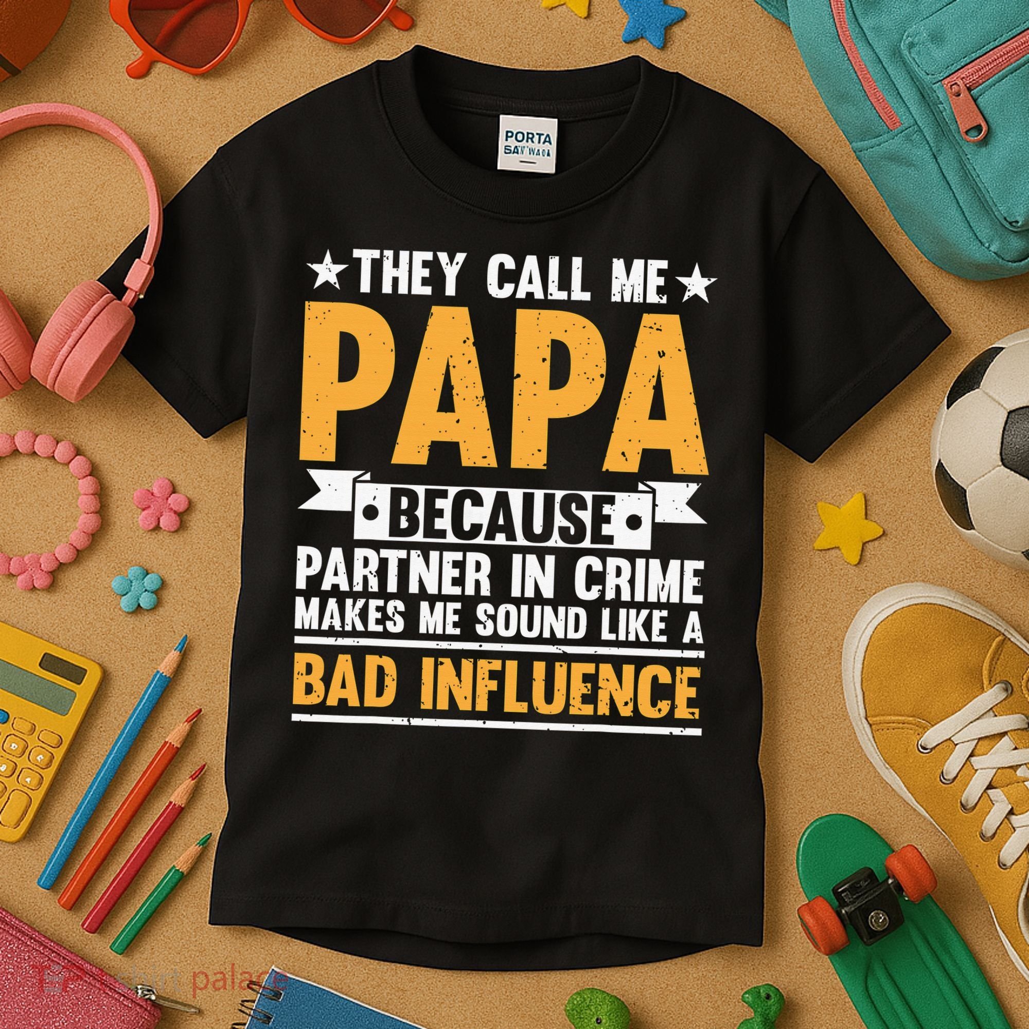 Best Papa By Par Father's Day Golf Gift Grandpa Kids T-Shirt