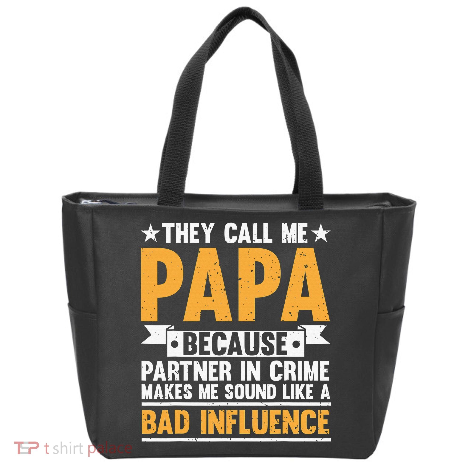 Best Papa By Par Father's Day Golf Gift Grandpa Tote Bag