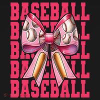 Baseball Player Baseball Girl Mom Mothers Day Coquette Bow Apron thumb 3