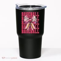 Baseball Player Baseball Girl Mom Mothers Day Coquette Bow Tumbler thumb 0