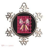 Baseball Player Baseball Girl Mom Mothers Day Coquette Bow Ornament thumb 0