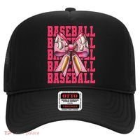 Baseball Player Baseball Girl Mom Mothers Day Coquette Bow Hat thumb 0