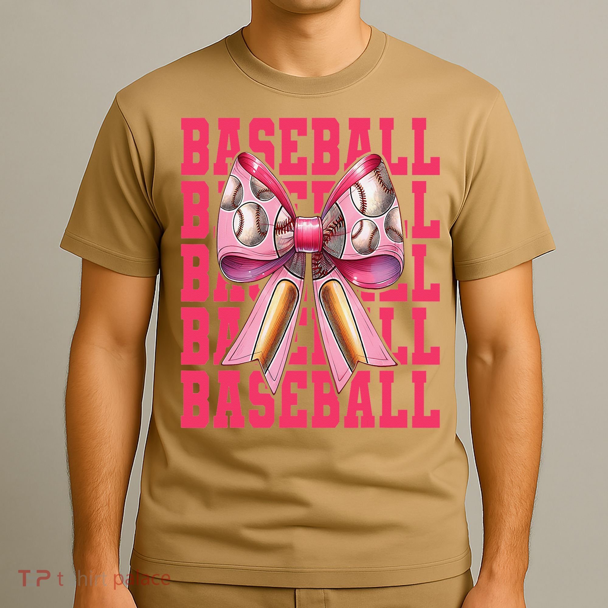 Baseball Player Baseball Girl Mom Mothers Day Coquette Bow T-Shirt