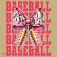 Baseball Player Baseball Girl Mom Mothers Day Coquette Bow T-Shirt thumb 7