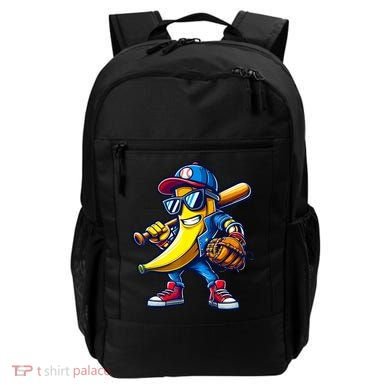 Banana Playing Baseball Fruit Lover Baseball Backpack