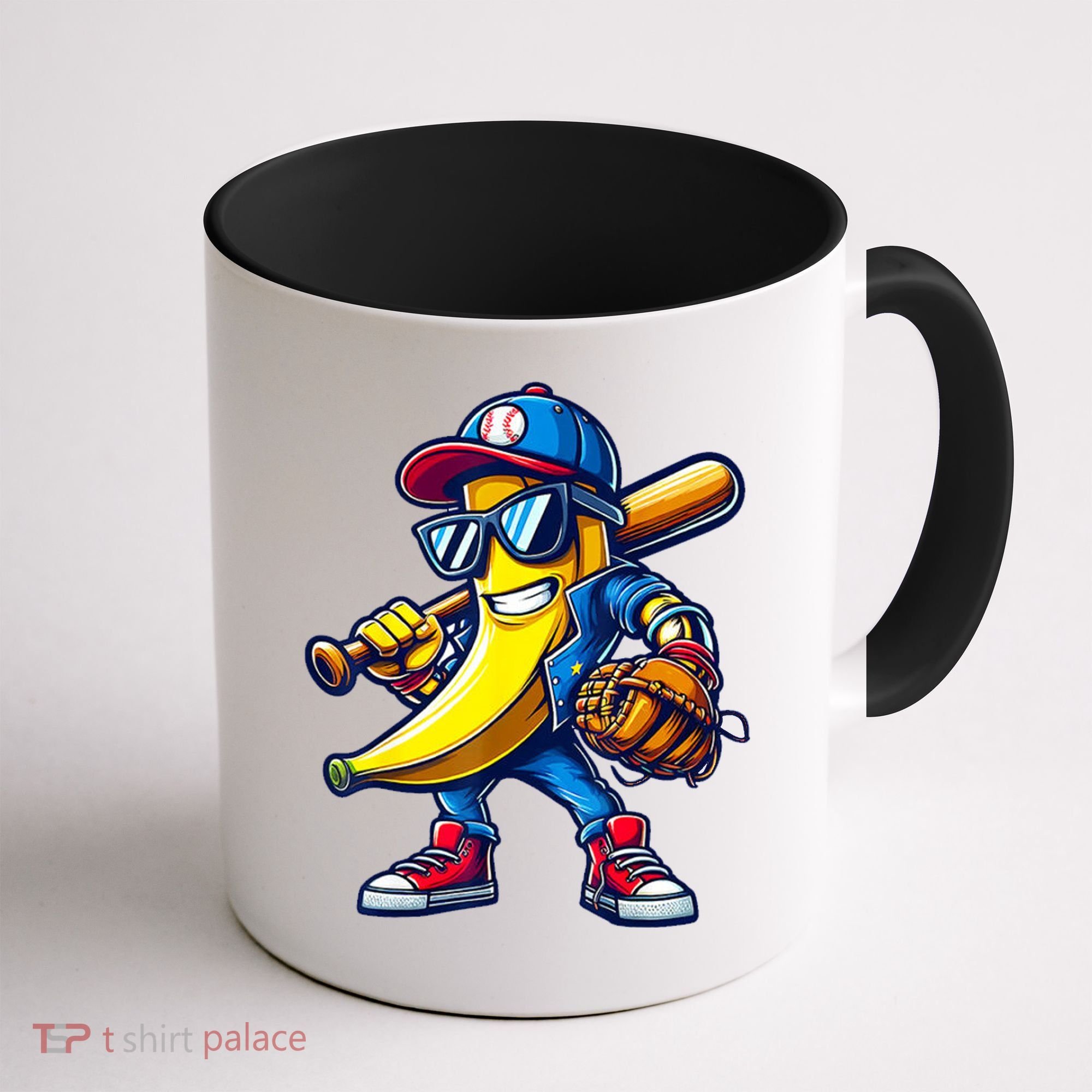 Banana Playing Baseball Fruit Lover Baseball Coffee Mug