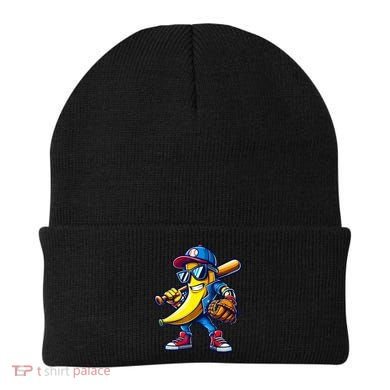 Banana Playing Baseball Fruit Lover Baseball Beanie