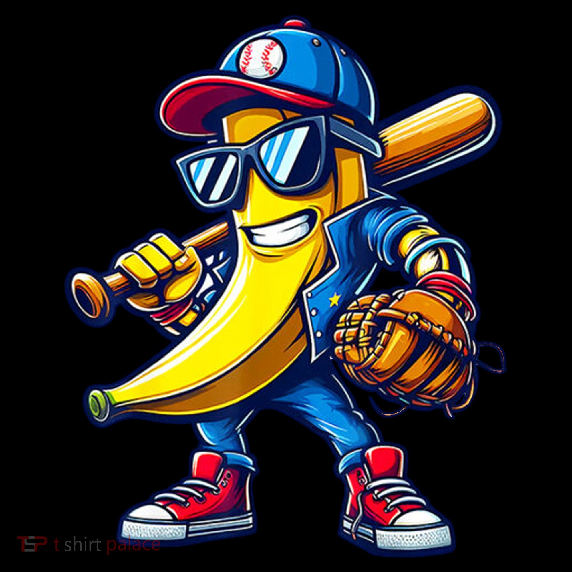Banana Playing Baseball Fruit Lover Baseball Women's Hoodie