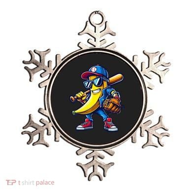 Banana Playing Baseball Fruit Lover Baseball Ornament