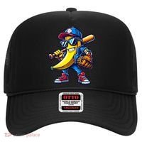 Banana Playing Baseball Fruit Lover Baseball Hat thumb 0