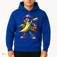 Banana Playing Baseball Fruit Lover Baseball Hoodie thumb 2